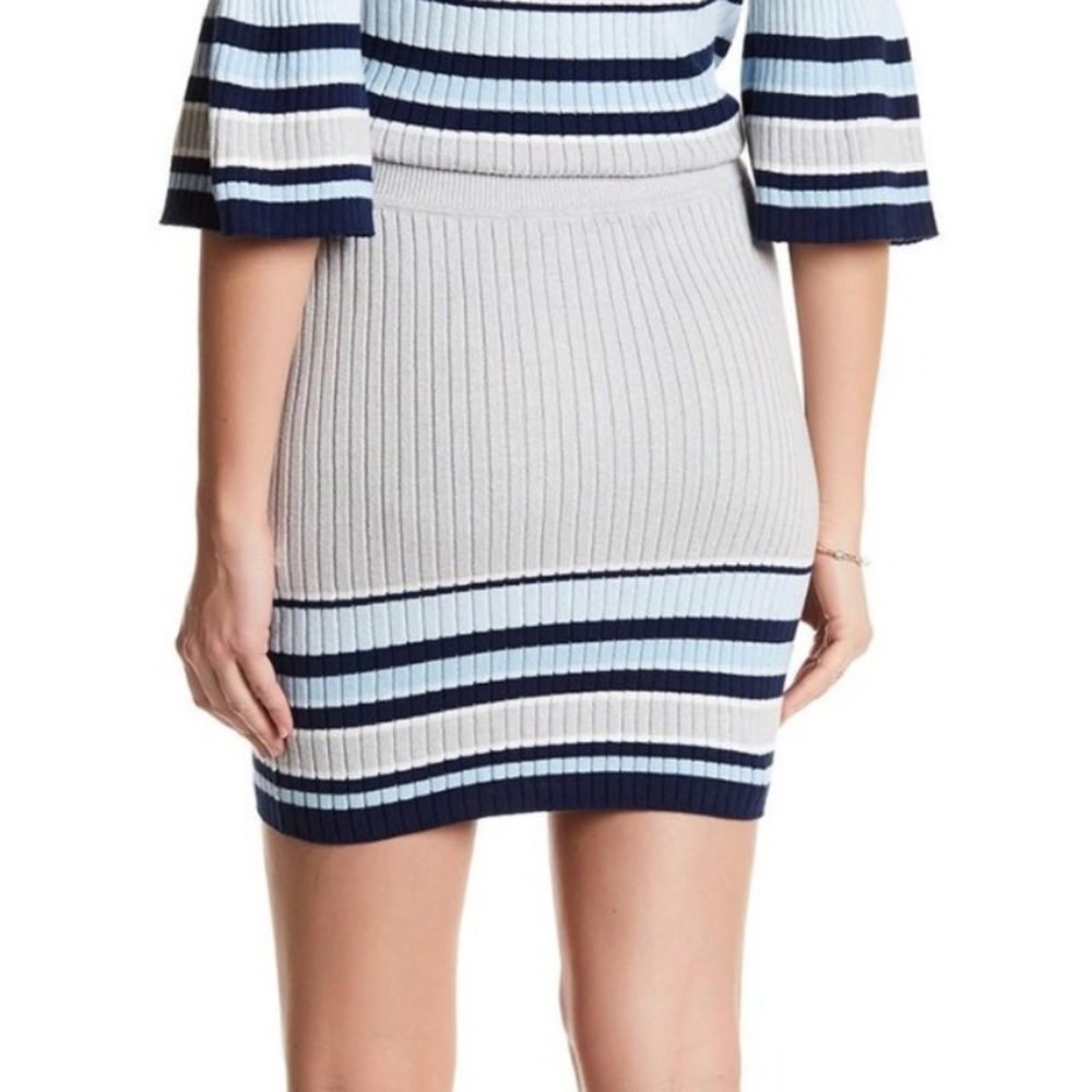 Lovers + Friends Skye Knit Stripe Mini Skirt
